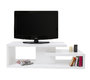 Meuble TV design laqu&eacute; blanc HALTON