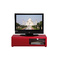 Meuble TV design laqu&eacute; framboise TIA