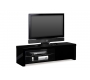 Meuble tv design laqu&eacute; noir New York