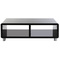 Meuble TV design laqu&eacute; noir PIXY