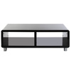 Meuble TV design laqu&eacute; noir PIXY