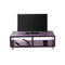 Meuble TV design laqu&eacute; violet PIXY