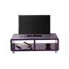 Meuble TV design laqu&eacute; violet PIXY