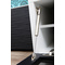 Meuble TV design lumineux 1.25 m blanc laqu&eacute; SYMBIOSIS