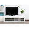 Meuble TV design lumineux 1.25 m blanc SYMBIOSIS