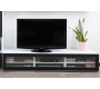Meuble TV design lumineux 1.89 m blanc et noir SYMBIOSIS