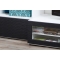 Meuble TV design lumineux 1.89 m blanc et noir SYMBIOSIS