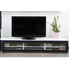Meuble TV design lumineux 1.89 m blanc et noir SYMBIOSIS