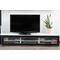 Meuble TV design lumineux 1.89 m blanc et noir SYMBIOSIS