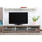 Meuble TV design lumineux 1.89 m blanc et taupe SYMBIOSIS