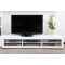 Meuble TV design lumineux 1.89 m blanc laqu&eacute; SYMBIOSIS
