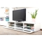 Meuble TV design lumineux 1.89 m blanc laqu&eacute; SYMBIOSIS