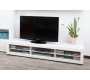 Meuble TV design lumineux 1.89 m blanc SYMBIOSIS