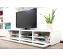 Meuble TV design lumineux 1.89 m blanc SYMBIOSIS