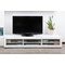 Meuble TV design lumineux 1.89 m blanc SYMBIOSIS