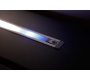 Meuble TV design lumineux 1.89 m chocolat et noir SYMBIOSIS