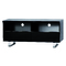 Meuble tv design noir  2 casiers et 2 tiroirs LEA