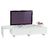 Meuble TV laqu&eacute; blanc extensible NEW YORK image pub1