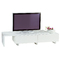Meuble tv moderne laqu&eacute; blanc extensible New York