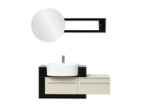 Meubles de salle de bain : vasque, meuble sous vasque et miroir MARLO