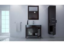 Meubles de salle de bain : vasque, meuble sous vasque miroir et placard haut MILLO
