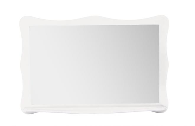 Miroir baroque blanc avec tablette Louisa