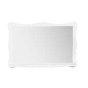 Miroir baroque blanc avec tablette LOUISA image pub1