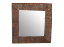 Miroir bois carr&eacute; GLADIA