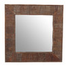 Miroir bois carr&eacute; GLADIA