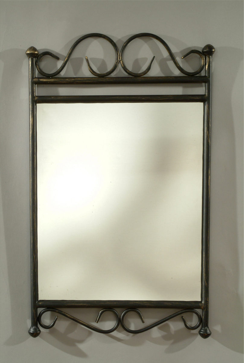 Miroir en acier style fer forg&eacute; FLORENCE