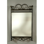 Miroir en acier style fer forg&eacute; FLORENCE