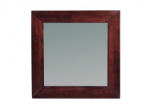 Miroir mural en bois 80 x 80 cm weng&eacute; Daffodil