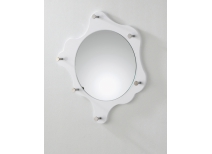 Miroir pat&egrave;res design blanc PAINTING