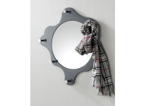 Miroir pat&egrave;res design gris PAINTING