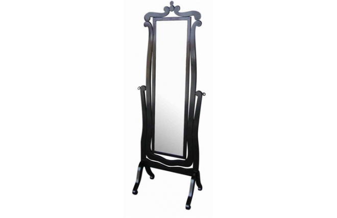 Miroir / psych&eacute; baroque noir Louisa