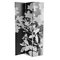 Paravent 3 vantaux FLORA bois et tissu image pub1