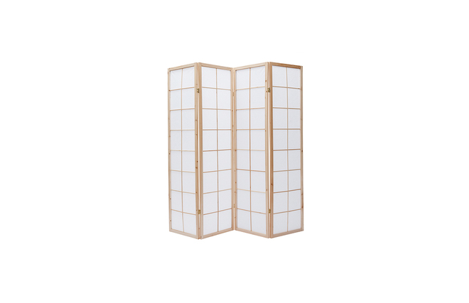 Paravent japonais en bois et papier IKUYO