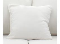 Petit coussin 40x40 coton blanc