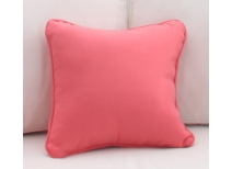 Petit coussin 40x40 coton Corail