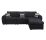 Petit coussin velours ray&eacute; noir et argent 40x40