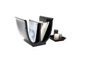 Porte-revues design noir TULIP