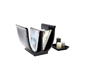 Porte-revues design noir TULIP