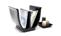 Porte-revues design noir TULIP