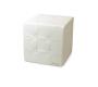 Pouf carr&eacute; blanc ANGELO image 1