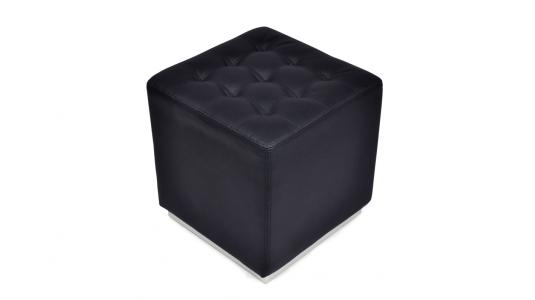 Pouf carr&eacute; MANHATTAN - coloris noir image 1