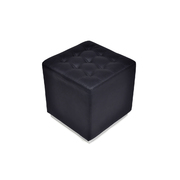 Pouf carr&eacute; MANHATTAN - coloris noir image pub1