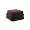 Pouf convertible chocolat microfibre Diego