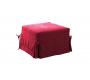 Pouf convertible framboise microfibre Diego