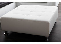 Pouf design blanc KINLEY