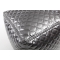 Pouf design carr&eacute; argent CUBAG TREND